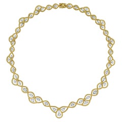 Buccellati Diamant-Halskette "Etoile" aus 18k Gelb- und Weißgold