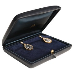Buccellati Diamond Floral Earrings, 18K Yellow Gold