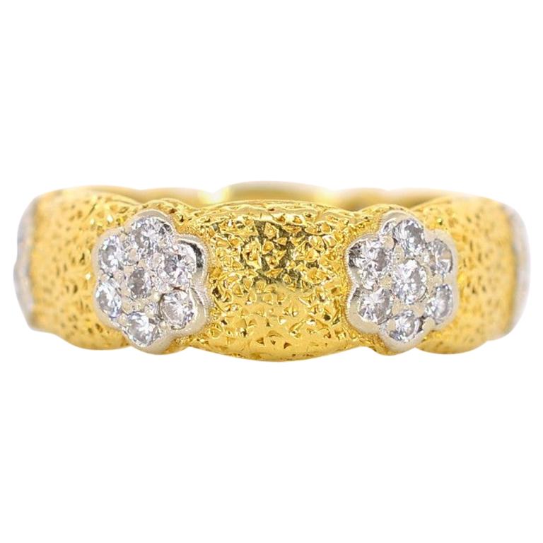 Buccellati Diamond Gold Band For Sale