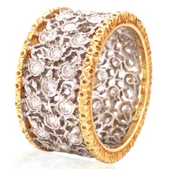 Buccellati, Diamond Gold Band Ring