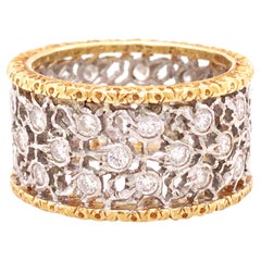 Buccellati, Diamond Gold Band Ring