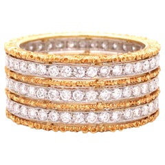 Buccellati, Diamond Gold Band Ring