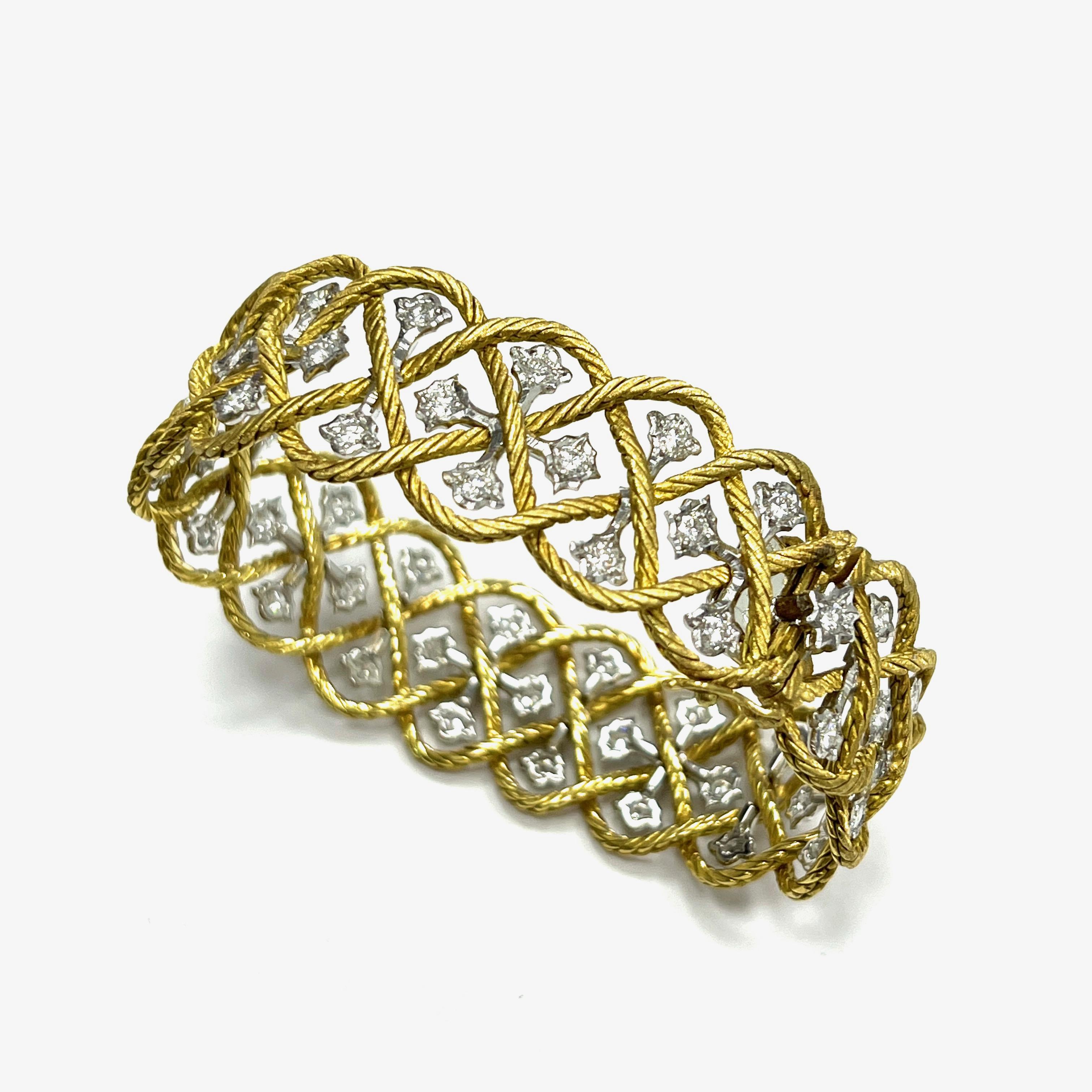 Bracelet Buccellati en or et diamants Excellent état à New York, NY