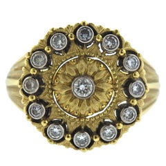 Buccellati Diamond Gold Ring