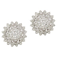 BUCCELLATI Pendientes Pizzo Diamante Oro blanco 18k