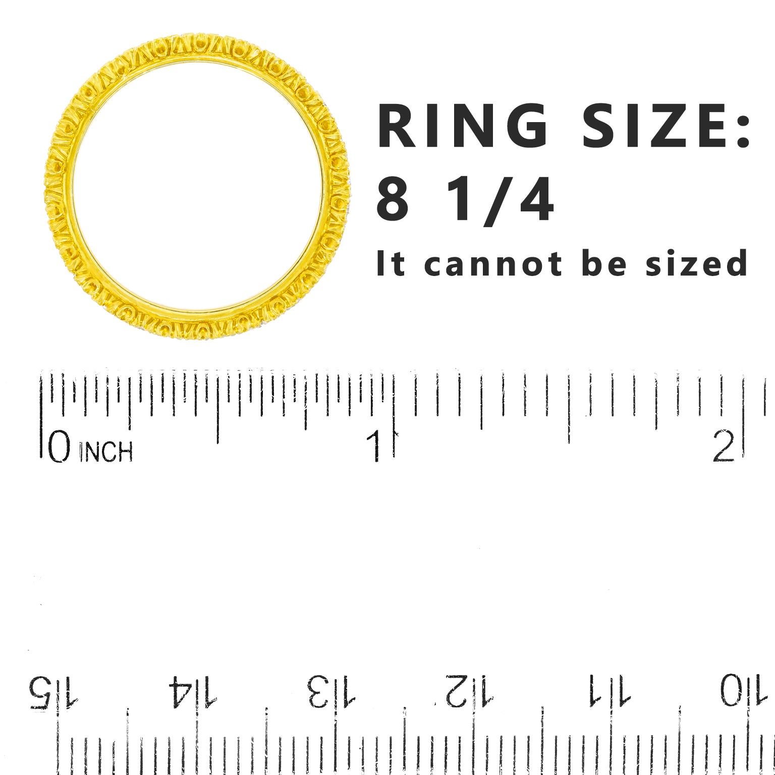 Round Cut Buccellati Diamond-Set Gold Ring