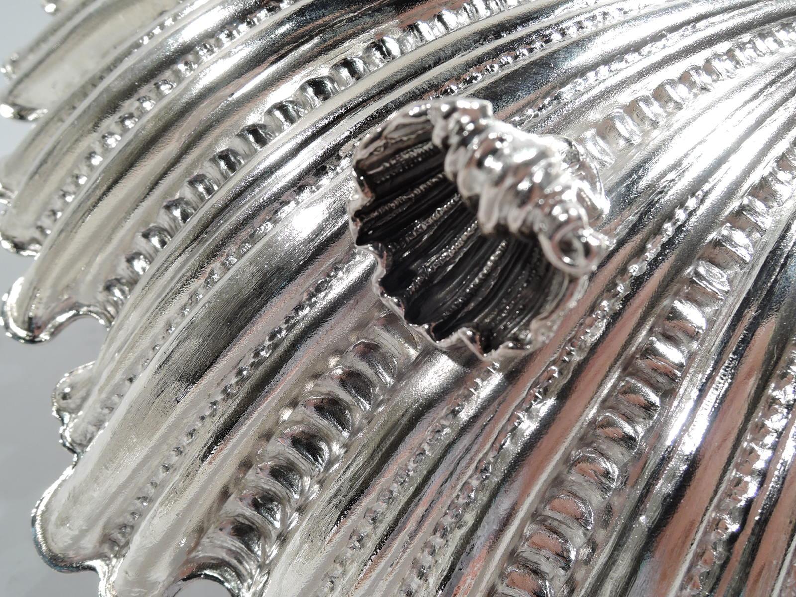 Buccellati Dramatic Sterling Silver Octopus Seafood Shell Bowl 1