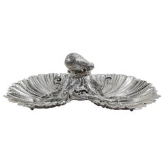 Buccellati Dramatic Sterling Silver Octopus Seafood Shell Bowl