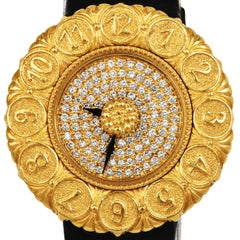 Montre Buccellati Eliochron Diamond en or jaune 18 carats