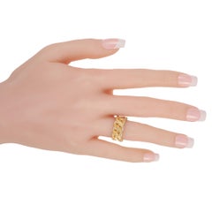 Buccellati Eternelle 18k Yellow and White Gold Leaf Motif Ring