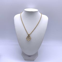 Buccellati Etoilee 18K Yellow White Gold Diamond Pendant Necklace