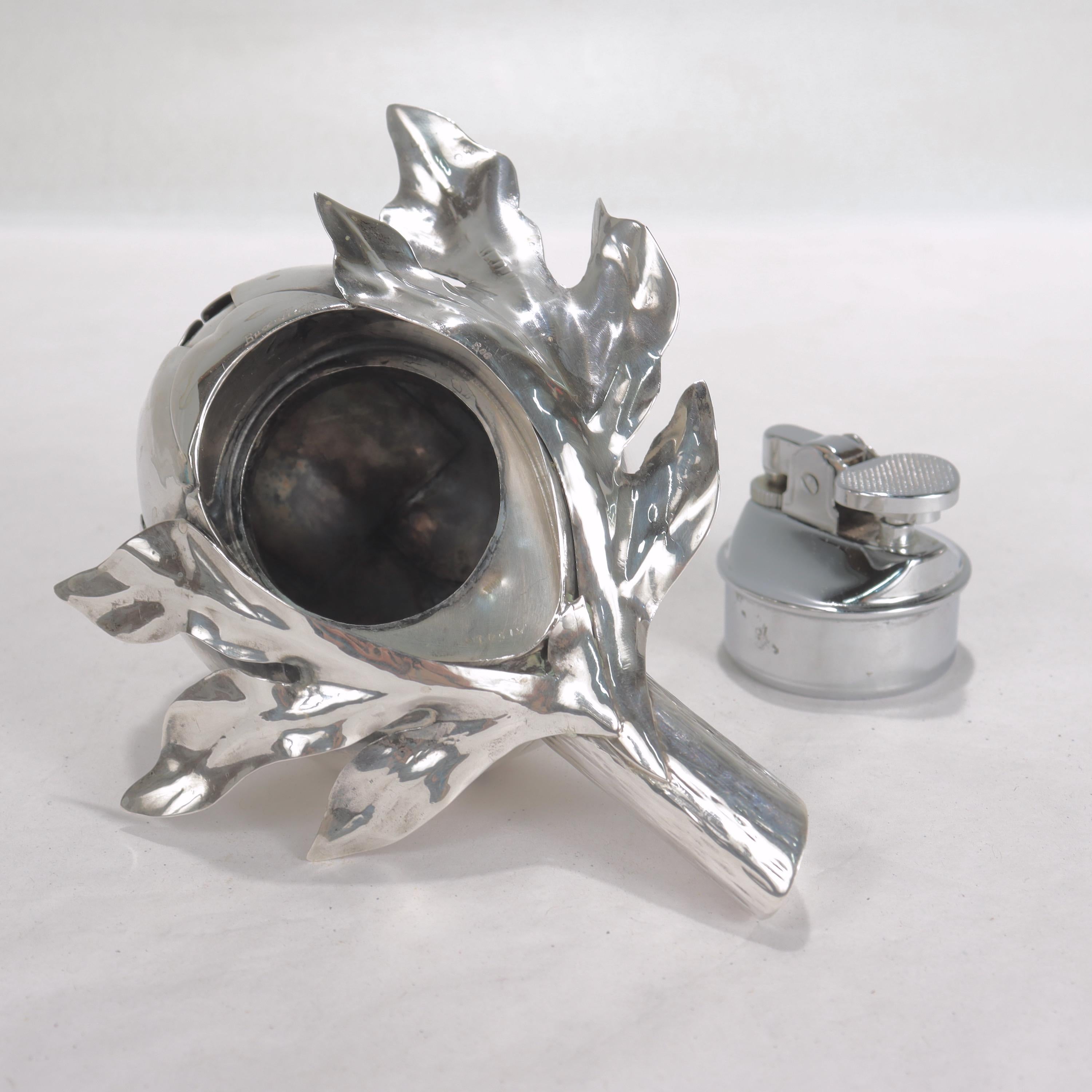 Buccellati Figural Artichoke .800 Silver Table Lighter 2