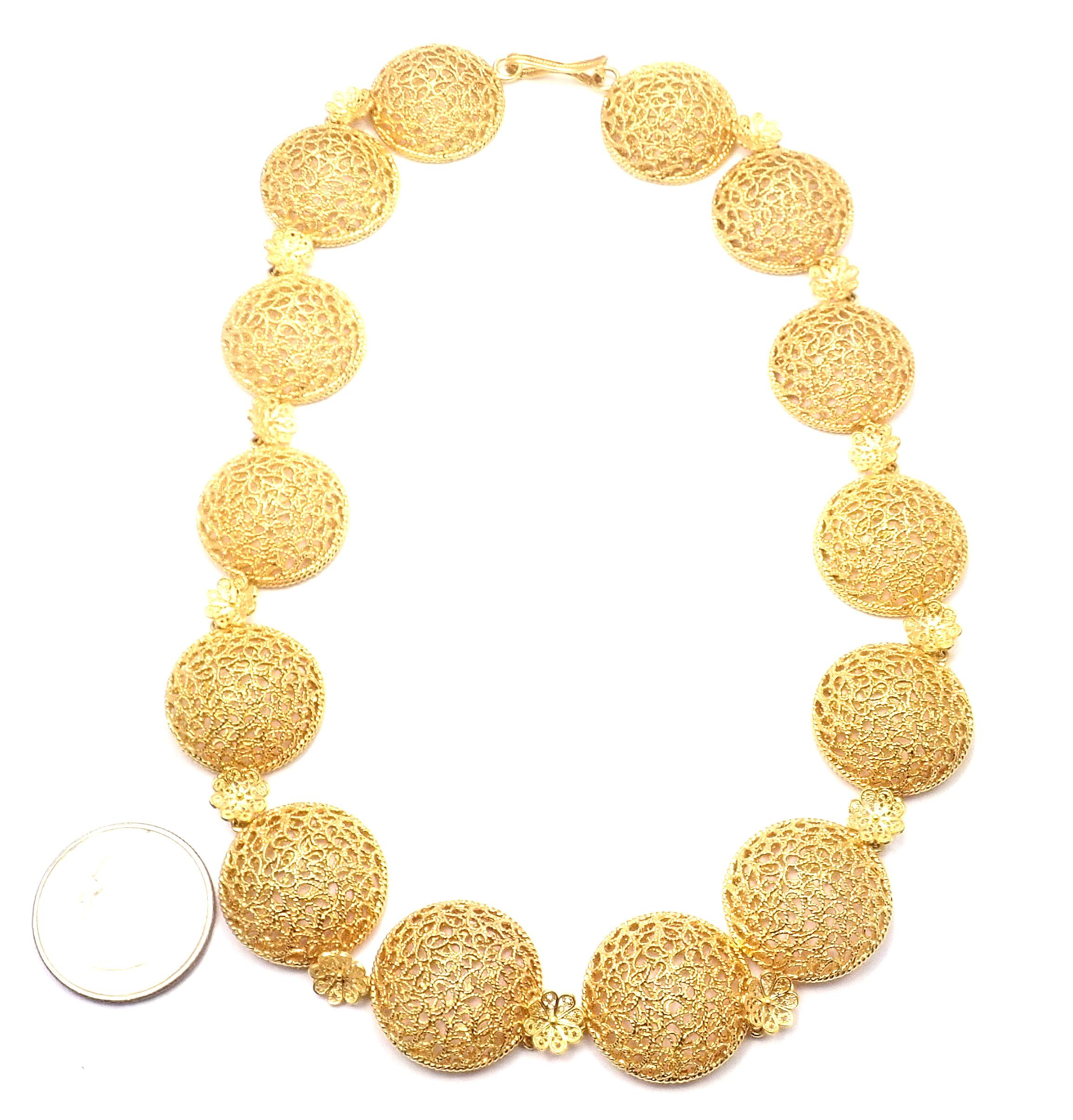 Buccellati Filidoro Yellow Gold Link Necklace 2