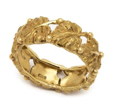 Buccellati "Foglie" Collection Gold Band Ring