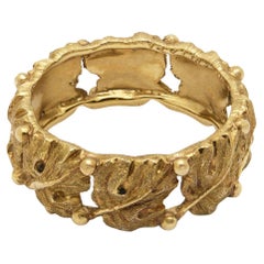 Buccellati "Foglie" Collection Gold Band Ring