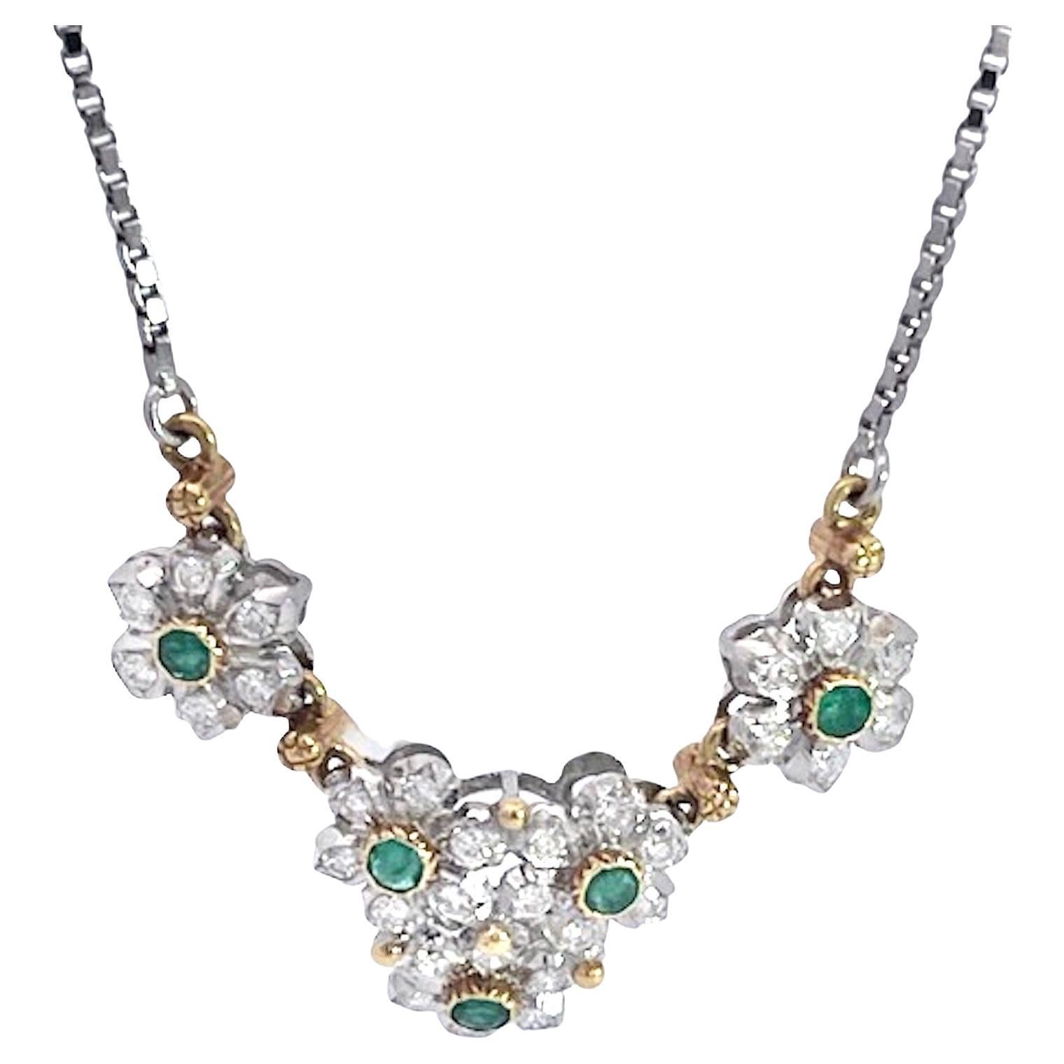 Collana Buccellati Garland Smeraldi e Diamanti 18K