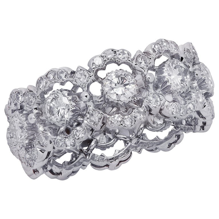 Buccellati Vintage White Gold And Diamond Nuovo Tulle Eternelle Ring  Available For Immediate Sale At Sotheby's