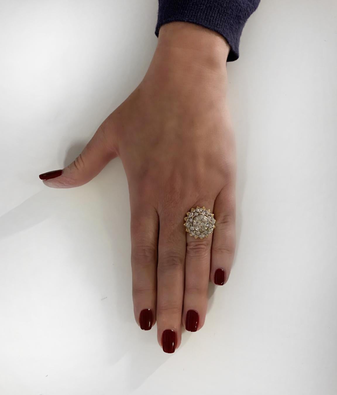 Women's Buccellati GIA Certified 2.88 Carat Diamond Ring