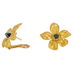 Buccellati Gold and Sapphire Earrings