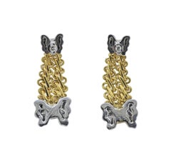 Buccellati Gold Bow Drop Earrings