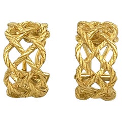 Buccellati Gold Braided Earrings