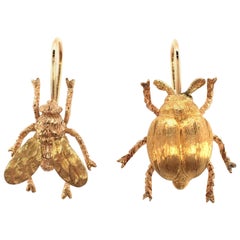 Buccellati Gold Bug Earrings