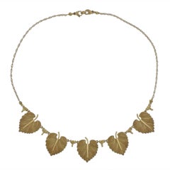 Buccellati Gold Leaf Necklace