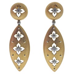 Buccellati Gold Macri Giglio Diamond Drop Earrings