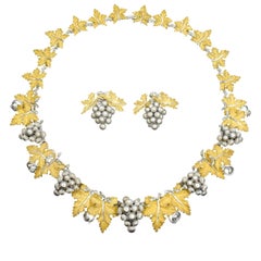 Buccellati Gold Necklace and Earrings Set