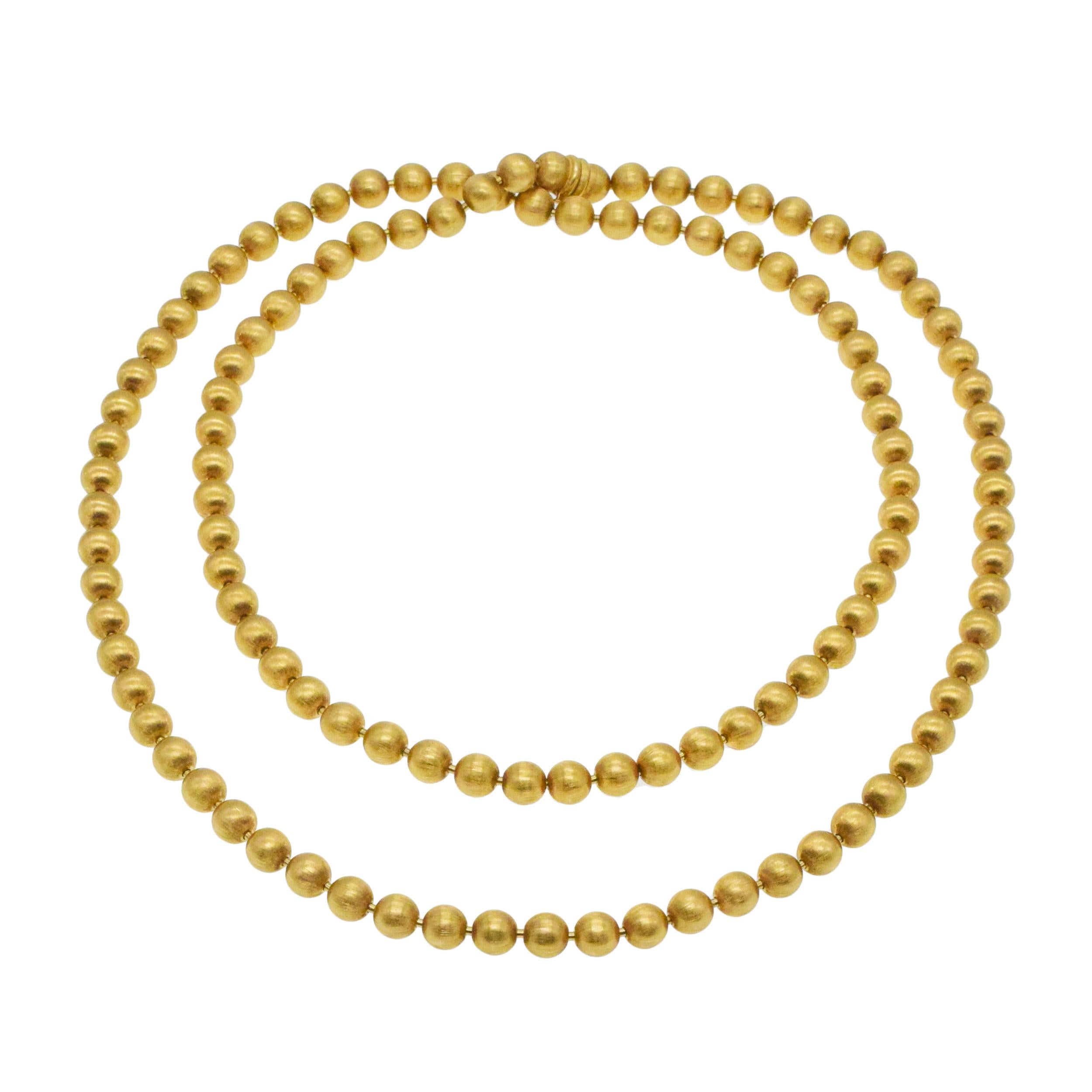 Artist Buccellati Gold Necklace For Sale