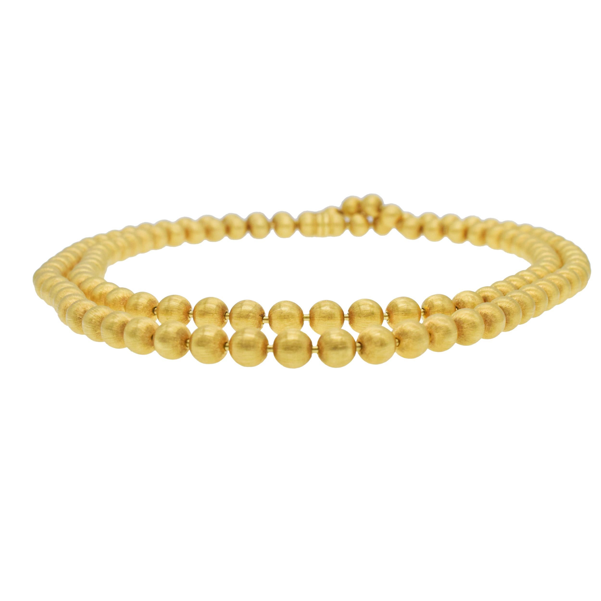 Buccellati Gold Necklace In Excellent Condition For Sale In New York, NY