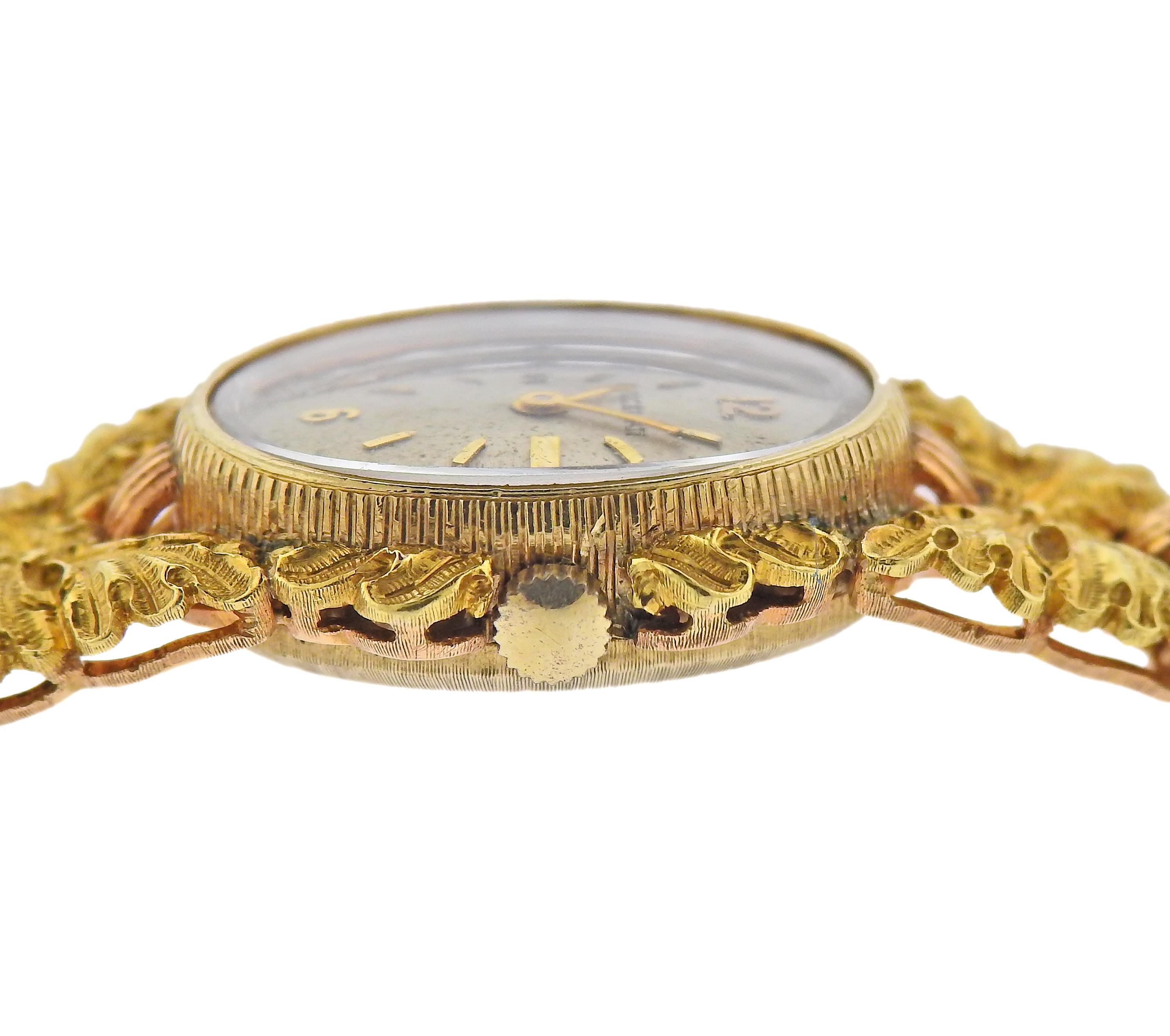 Buccellati Gold Watch Bracelet In Excellent Condition In New York, NY