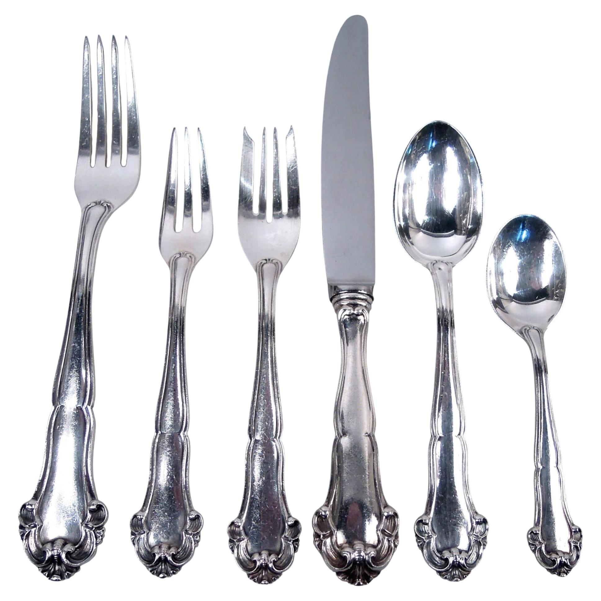 Buccellati Grande Imperiale Dinner Set for 12 with 89 Pieces For Sale