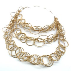 Collana a maglie Buccellati Hawaii Vintage in oro giallo 18 carati, 40 pollici