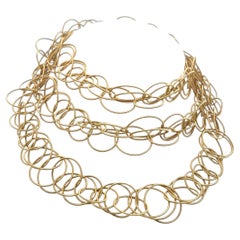 Collana a maglie Buccellati Hawaii Vintage in oro giallo 18 carati, 40 pollici