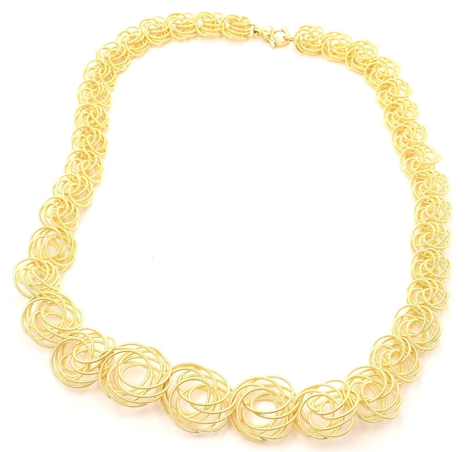 18k Yellow Gold Buccellati Hawaii Wire Graduated 
Details: 
Length: 16.5