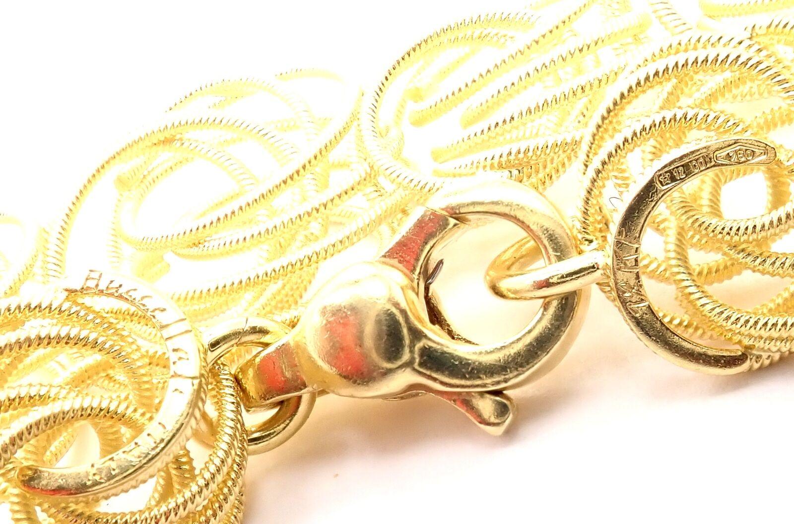 Buccellati Hawaii Wire Graduated Yellow Gold Link Necklace 2