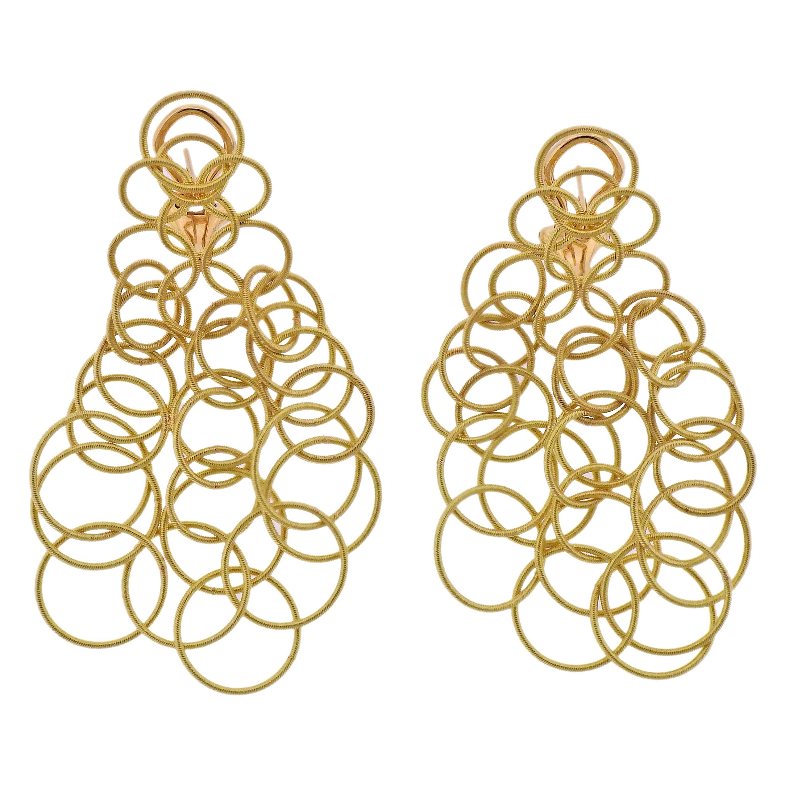 Buccellati Hawaii Yellow Gold Earrings