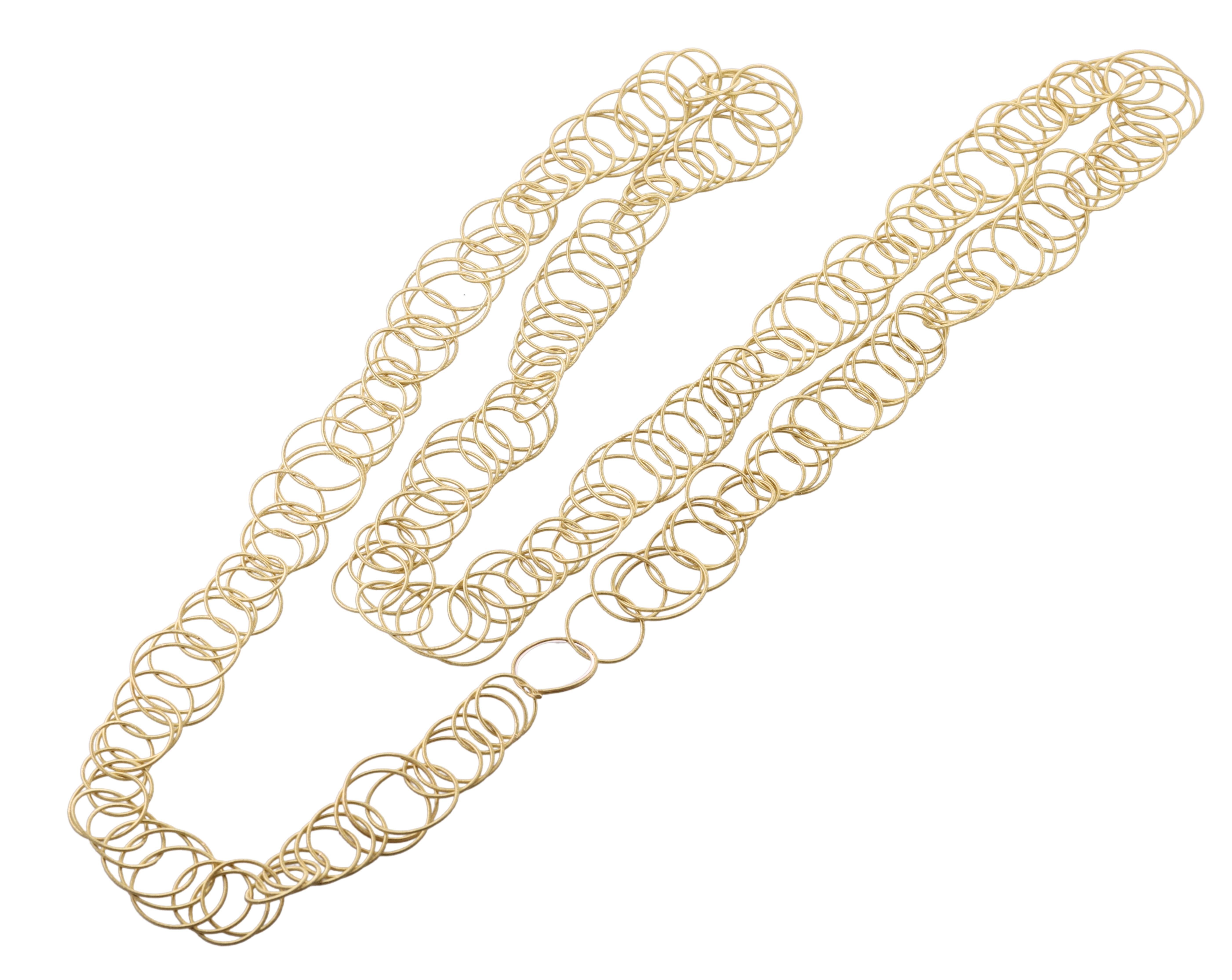 Women's Buccellati Hawaii Yellow Gold Long Necklace For Sale