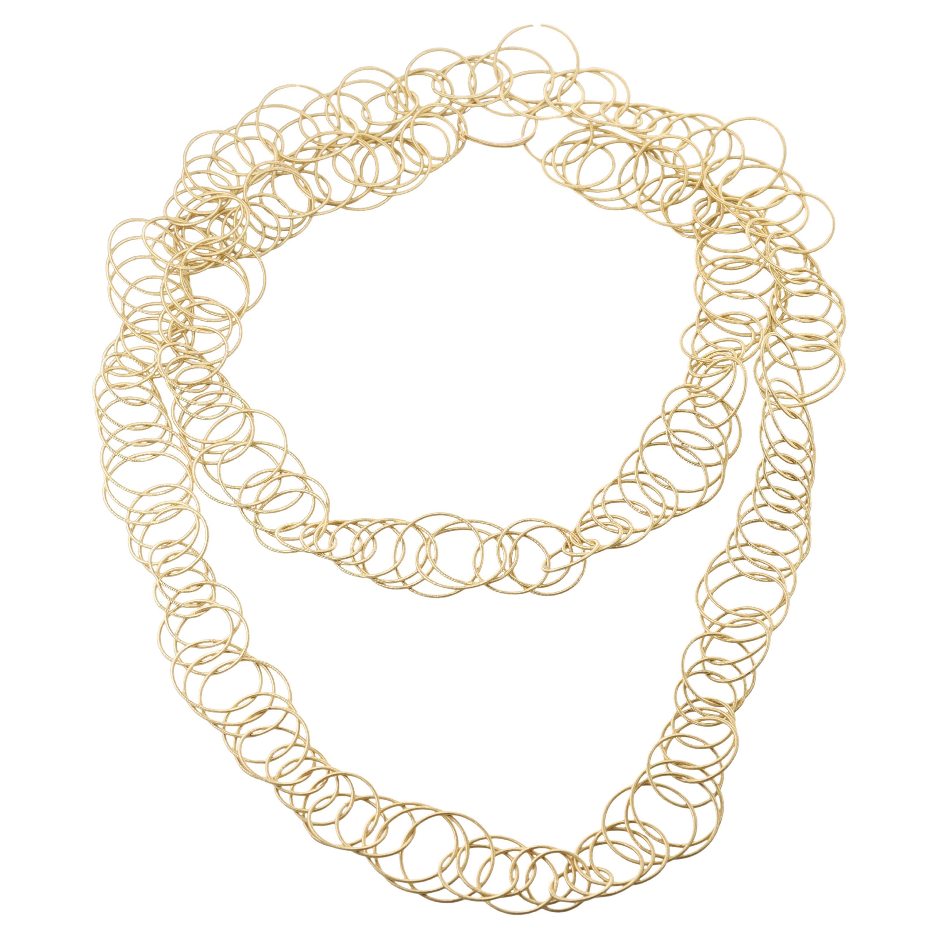 Buccellati Hawaii Lange Halskette aus Gelbgold