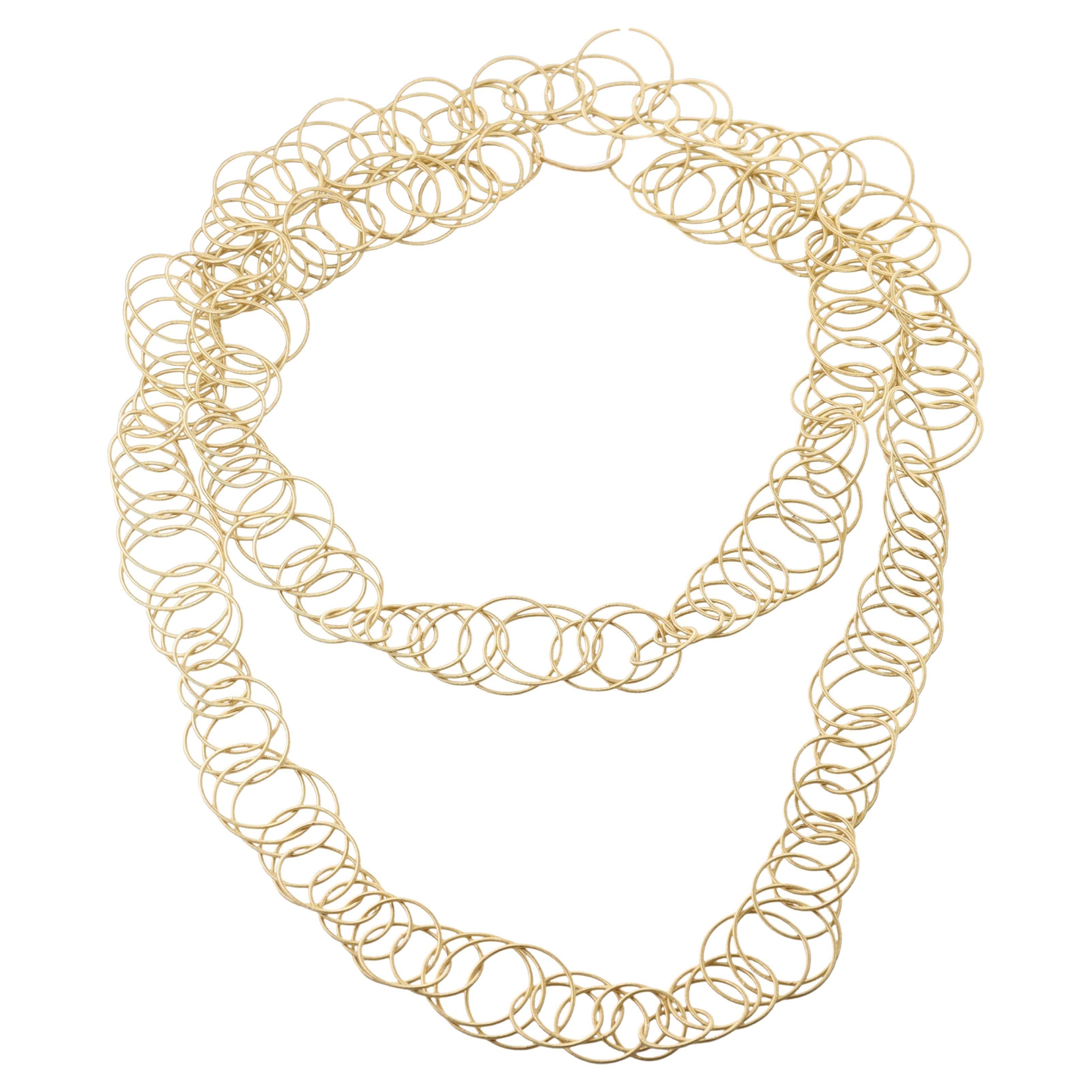 Buccellati Hawaii Collier long en or jaune