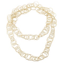 Buccellati Hawaii Yellow Gold Long Necklace