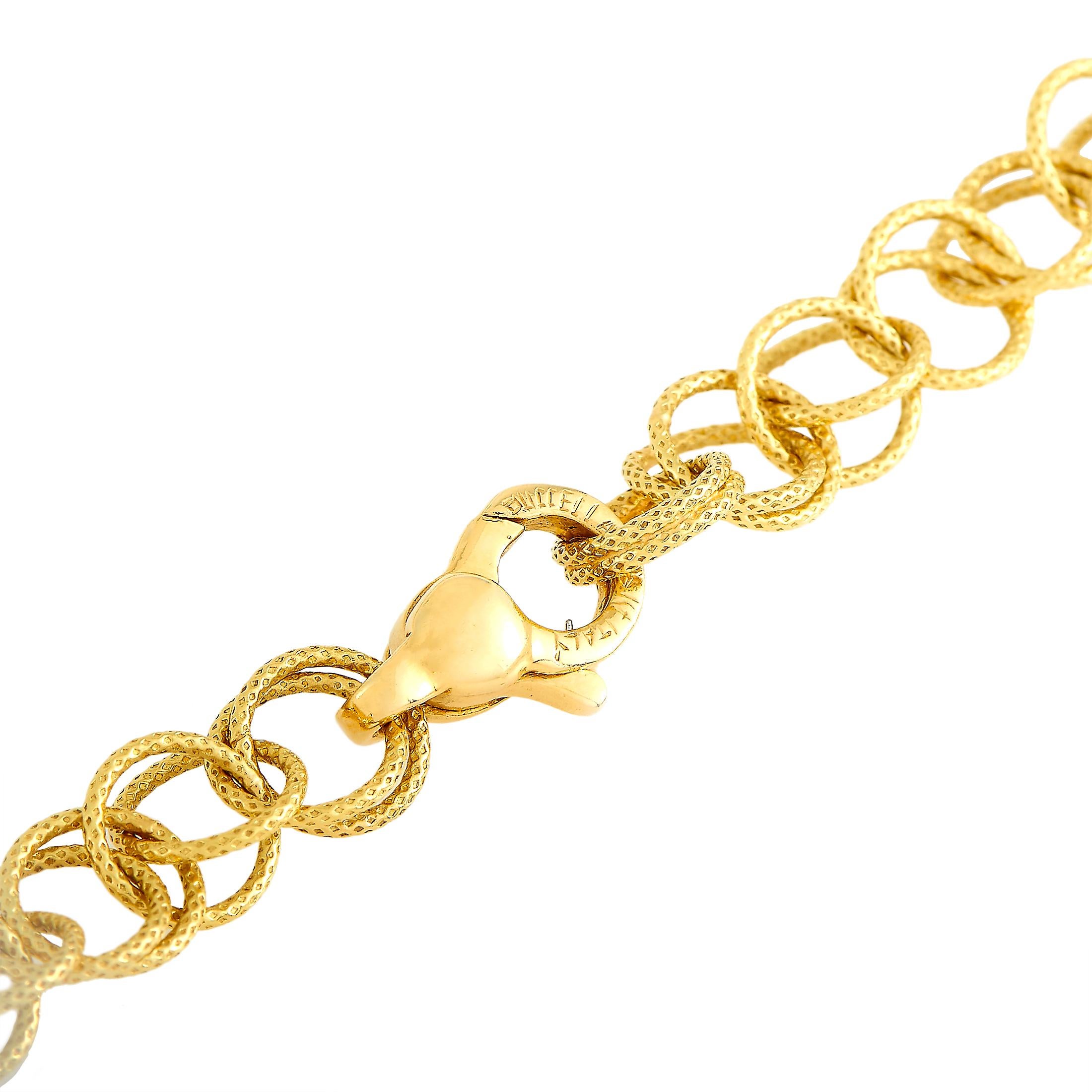 Buccellati Honolulu 18 Karat Yellow Gold Necklace In Excellent Condition In Southampton, PA