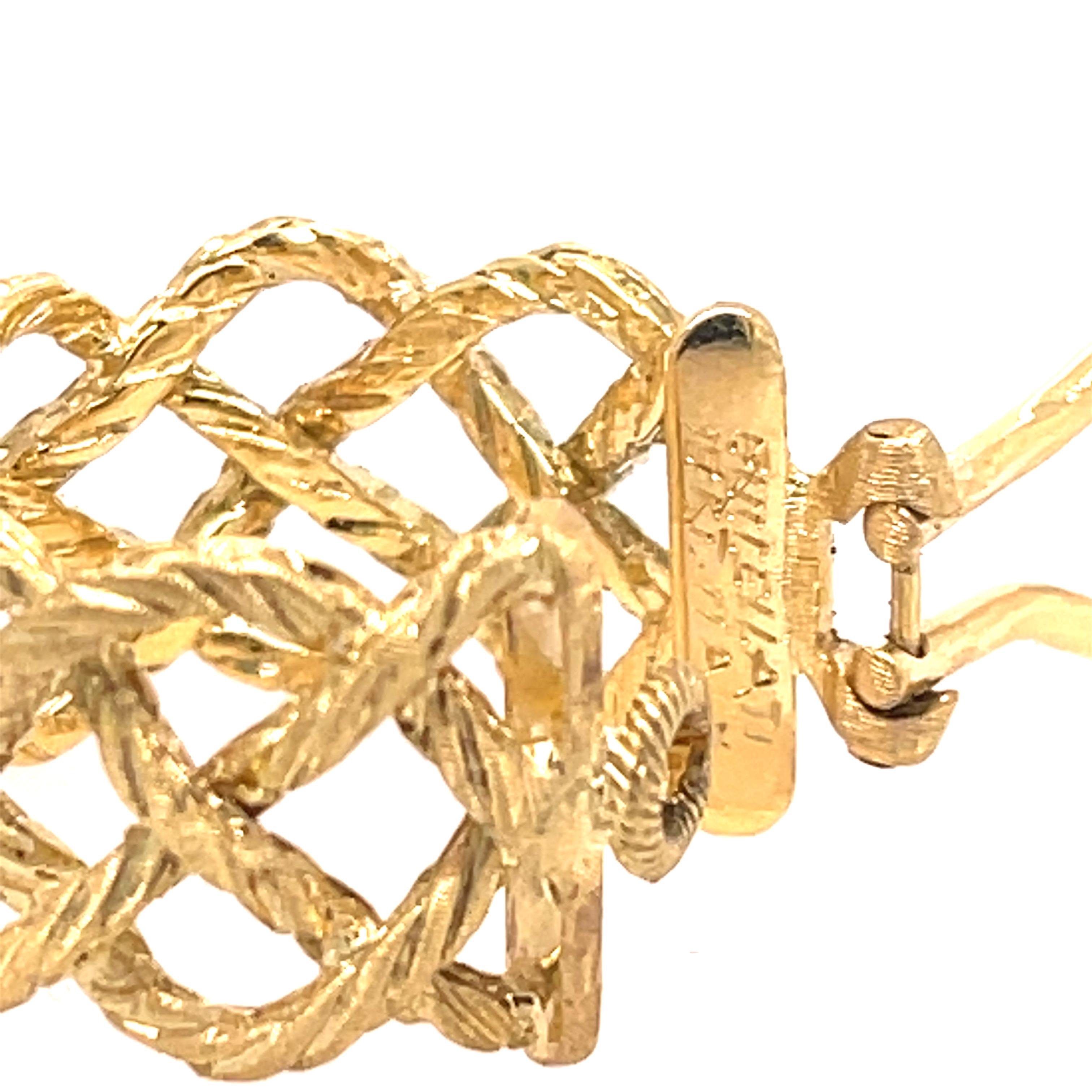 Buccellati-Ohrring aus 18k Gelbgold. 