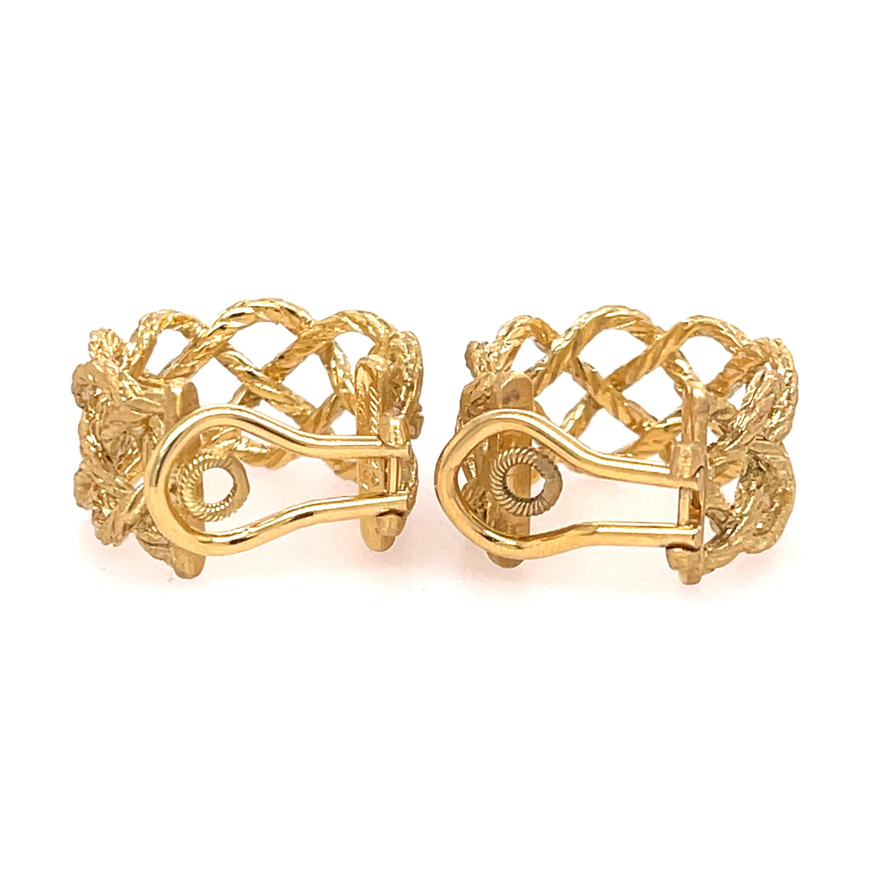 Gelbgold-Ohrringe von Buccellati (Moderne)