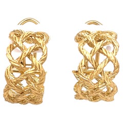 Buccellati Hoop Earrings Yellow Gold