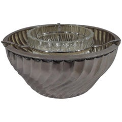 Buccellati Italian Classical Sterling Silver Caviar Bowl
