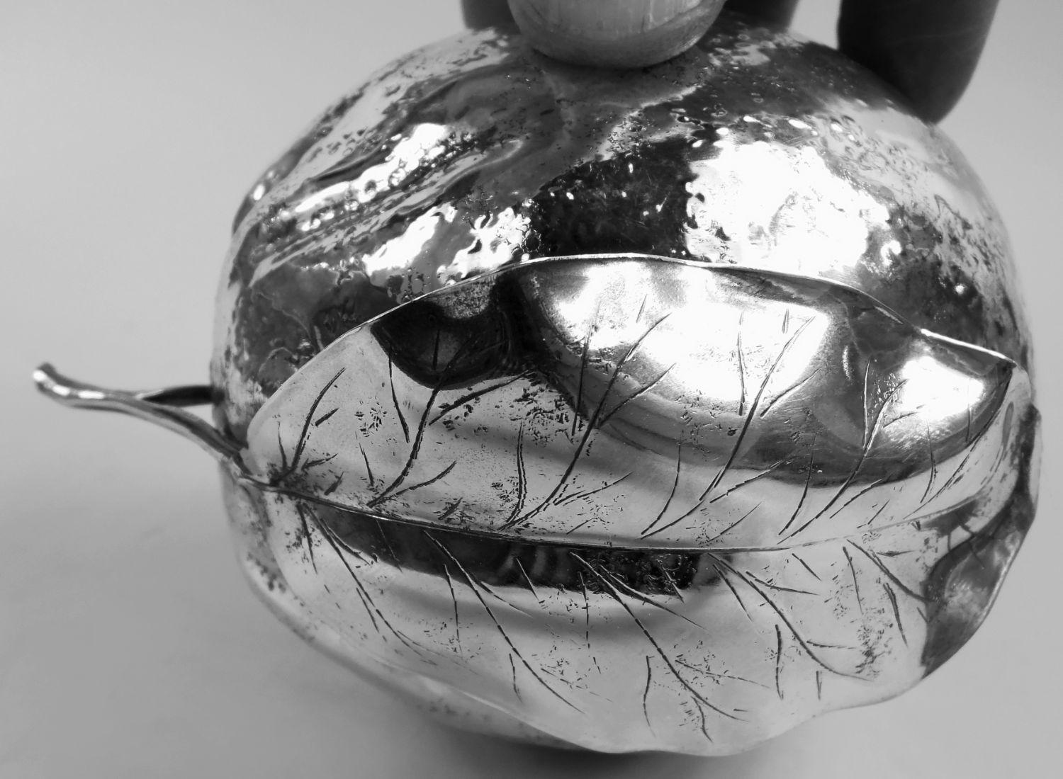 Buccellati Italian Modern Sterling Silver Figural Fruit Orange Lighter For Sale 2