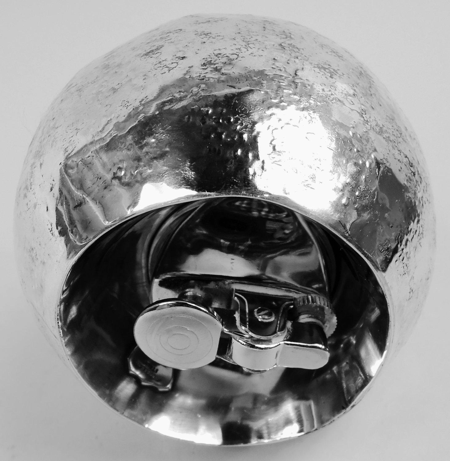 Buccellati Italian Modern Sterling Silver Figural Fruit Orange Lighter For Sale 3