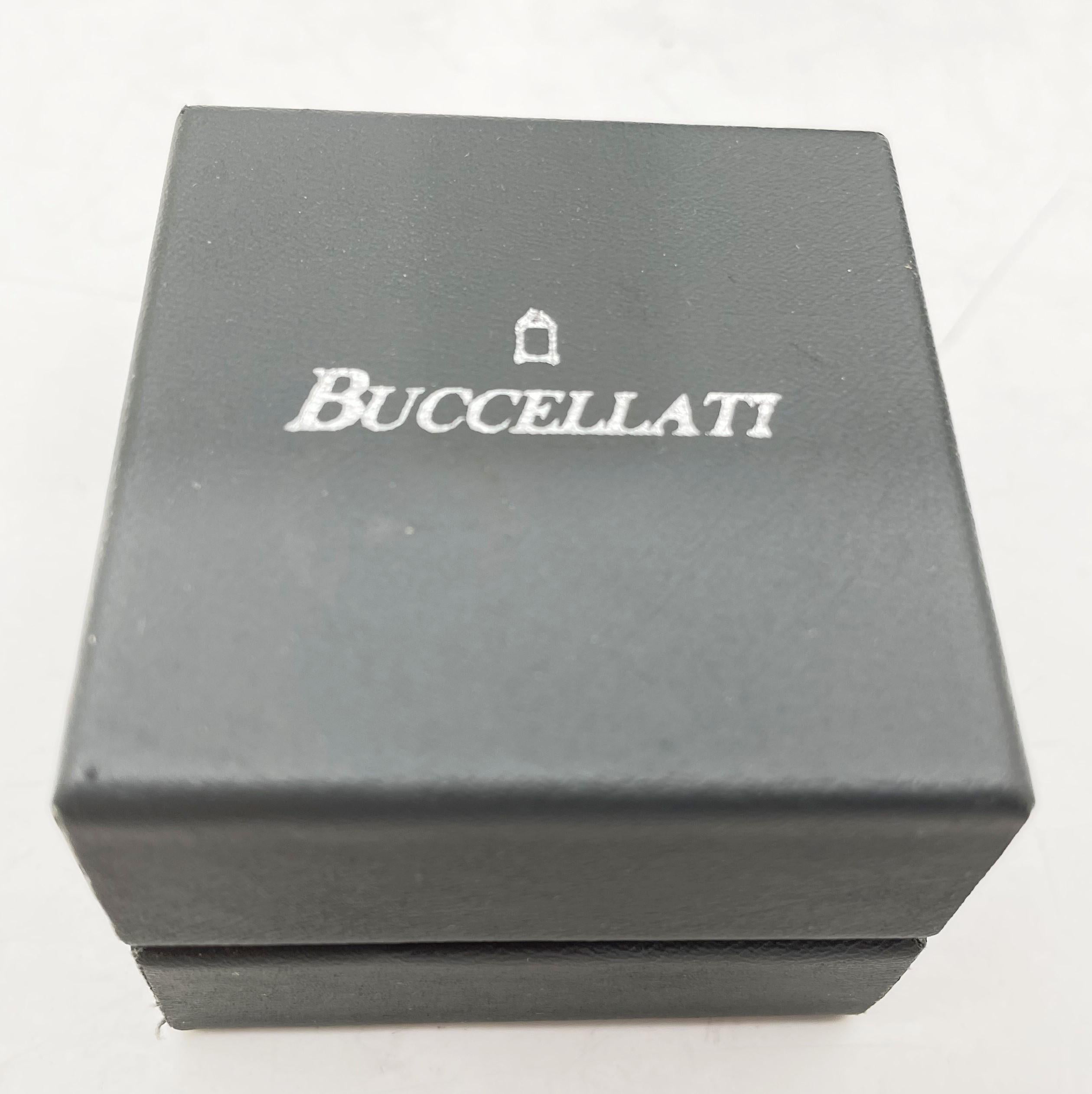 Argent Paire de boutons de manchette italiens Buccellati en argent sterling et jaspe à fleurs en vente